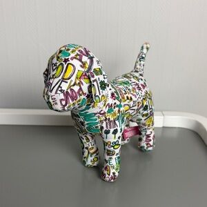 Victorias Secret Pink Colorful Graphic Dog 7” Small